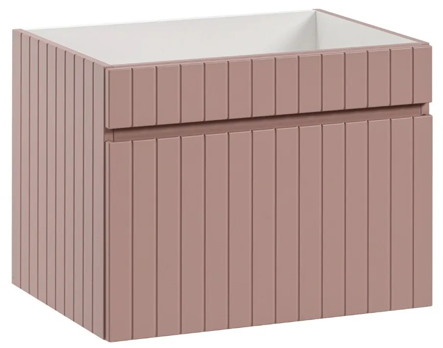 Comad Iconic Rose FSC onderkast met ribbelfront 60cm roze