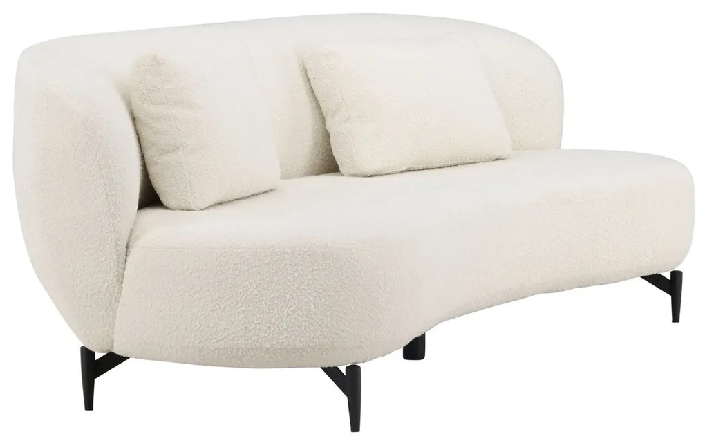 Jörn Luis Sofa - 2,5-Zitsbank - Wit Boucle / Teddy Stof - Jorn