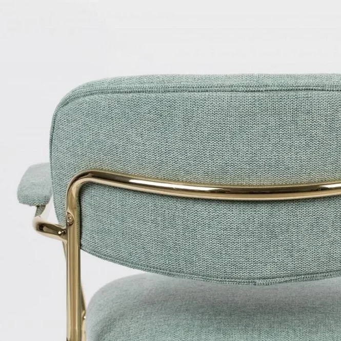 White Label Living Lounge Stoel Jolien Groen