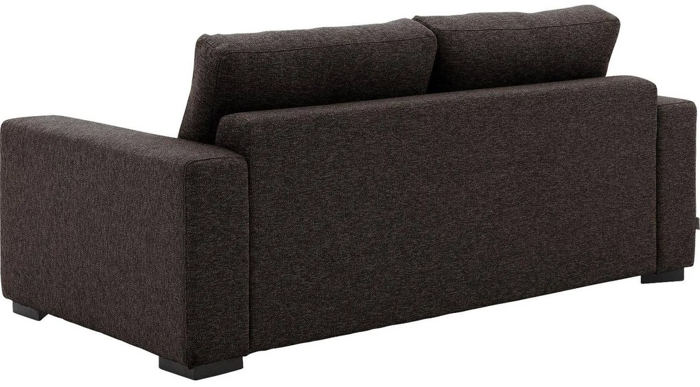 Goossens   donkerbruin, stof, 2,5-zits, stijlvol landelijk