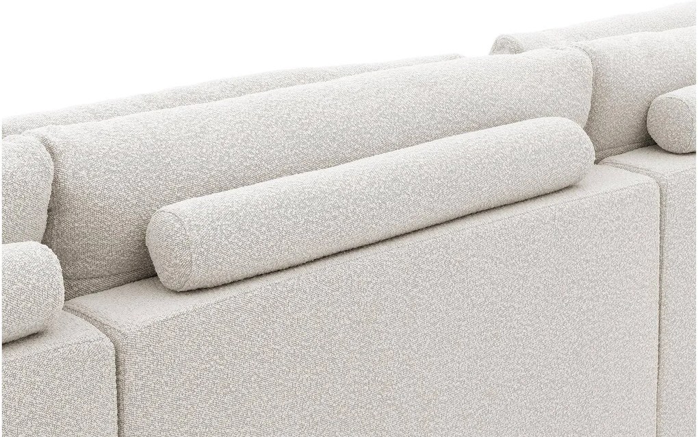 Goossens Hoekbank Odette beige, stof, 1,5-zits, stijlvol landelijk