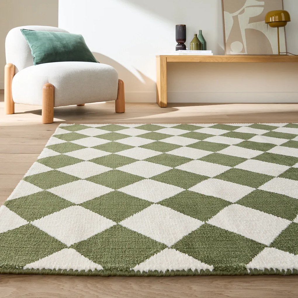 Vloerkleed met ruitmotief, BLOVA