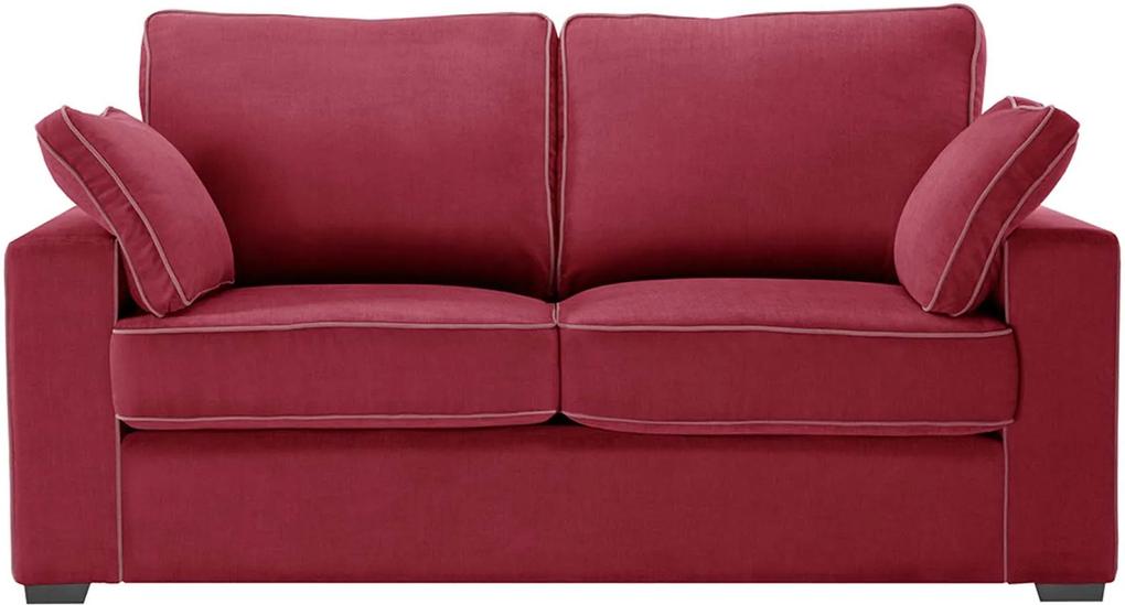 Jalouse Maison | 2-Zitsbank Serena - totaal: lengte 170 cm x diepte 96 cm x hoogte glamour rood zitbanken - frame: versterkt | NADUVI outlet