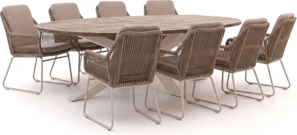 Diningset Intenso  | 8 personen | Tuinset teakhout | 9-delig | Kees Smit Tuinmeubelen