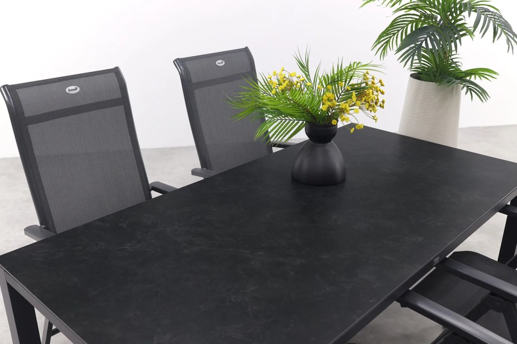 Hartman Milaan/Chaneo verstelbare tuinset - 180x90 cm. - 5-delig