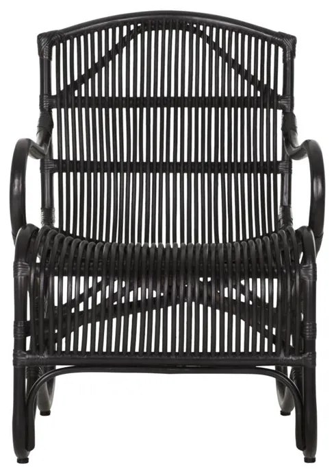 Must Living Como Bohemian Rotan Fauteuil Zwart