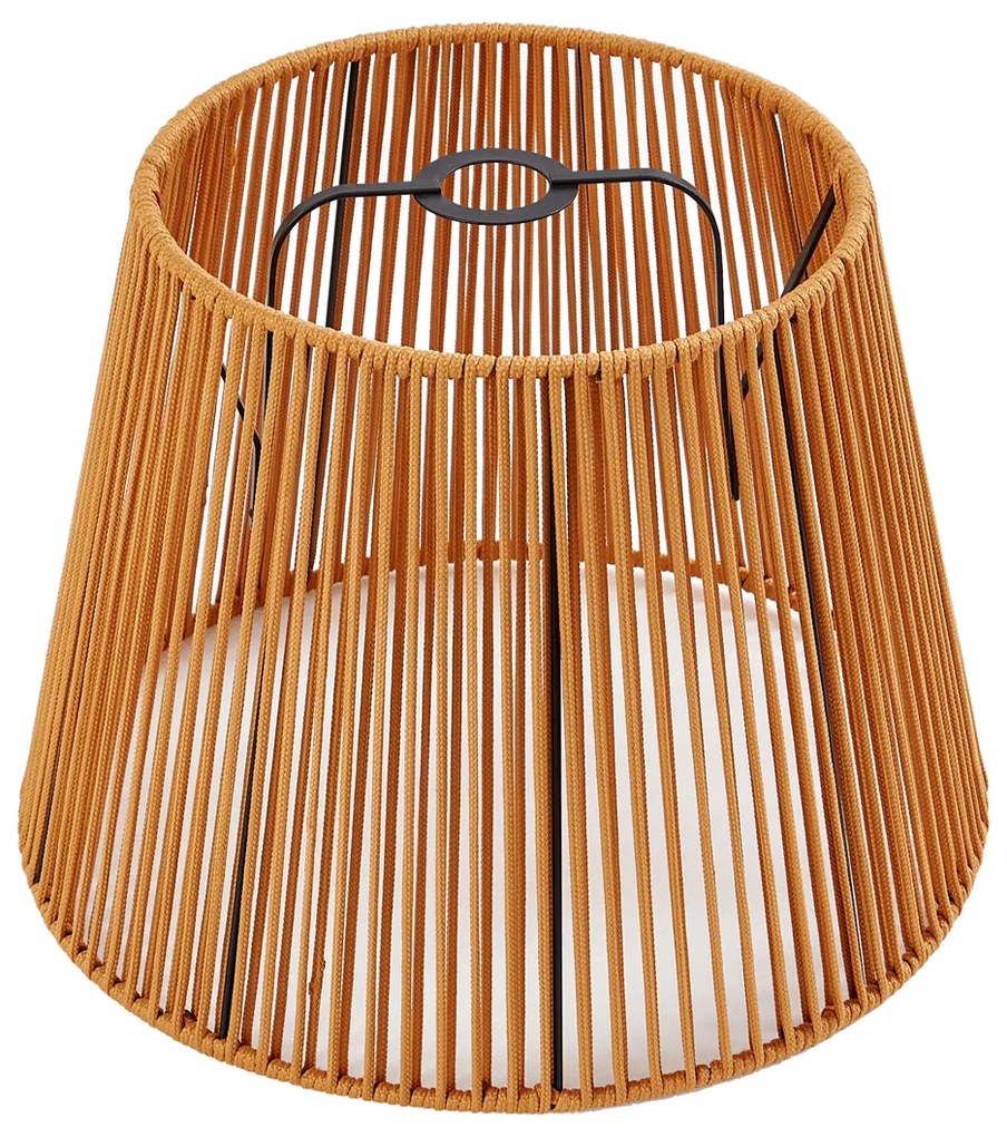 Buiten lampenkap met oranje touw IP54 40/28/30Japandi IP54 rond