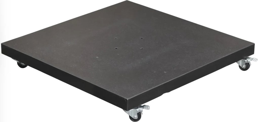 AVH parasolvoet 90 kg met 4 wielen donker zwart graniet