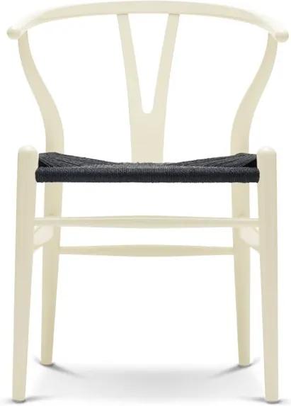 Carl Hansen & Son CH24 Wishbone stoel Colours Black Vanilla White