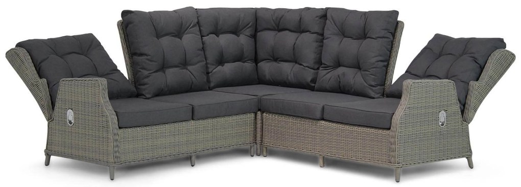 Dining Loungeset 5 personen Wicker Taupe  Garden Collections Chicago/Hamilton
