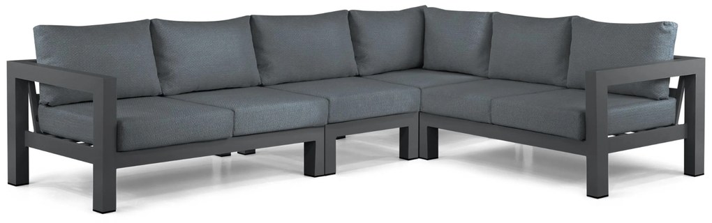 Hoek loungeset 6 personen Aluminium Grijs Lifestyle Garden Furniture Luca
