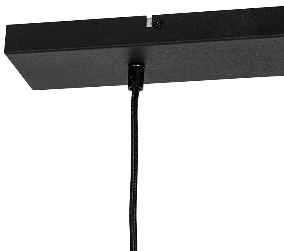 Industriële hanglamp zwart 2-lichts - Hanze