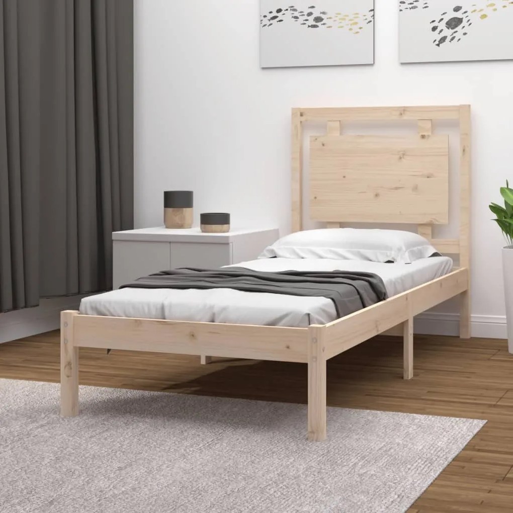 vidaXL Bedframe massief hout 90x200 cm