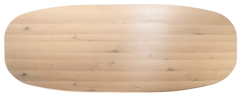 Eleonora Nola Eettafel Deens Ovaal Eiken Fineer 200 Cm - 200 X 110cm.