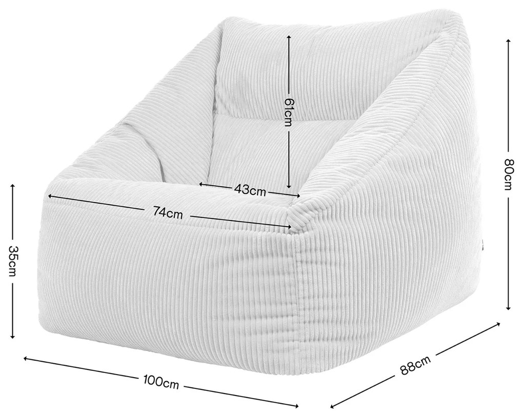 Cloudy Zitzak Stoel met Armleuning - Olijf