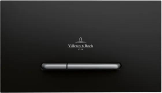Villeroy & Boch Viconnect bedieningsplaat E300 DF frontbediend 25.3x14.5cm kunststof zwart/matchroom 922169AN