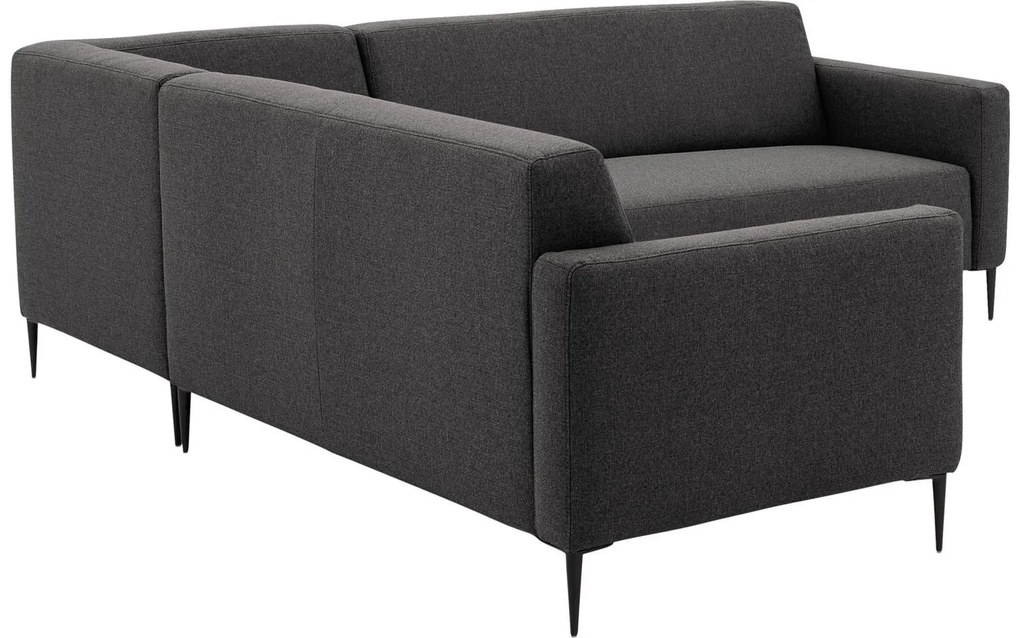 Goossens  Key West grijs, stof, 2,5-zits, modern design