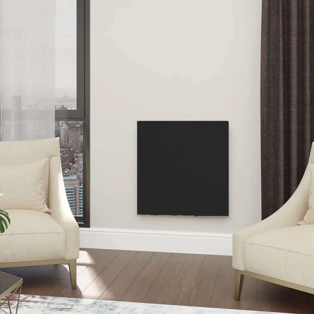 Ecosun GS300 glazen infraroodpaneel met WiFi 60x60cm zwart 300W