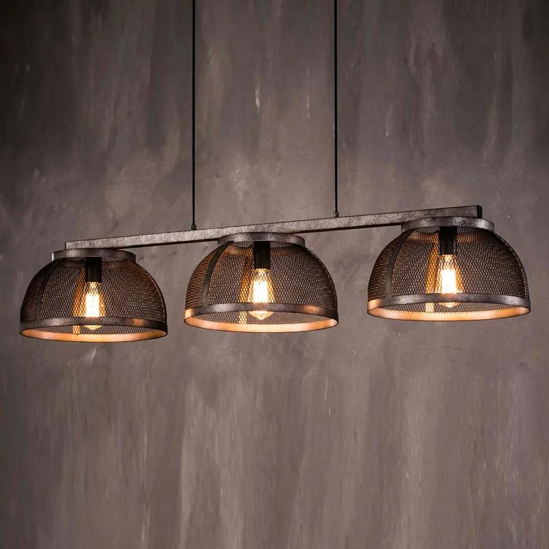 3-lichts Metalen Hanglamp
