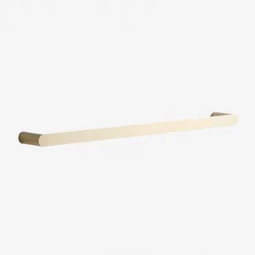 Wandhanddoekrek Met Stang ↔︎60 Cm Voor Badkamer In Rvs Alameda Geborsteld Goud - Sklum