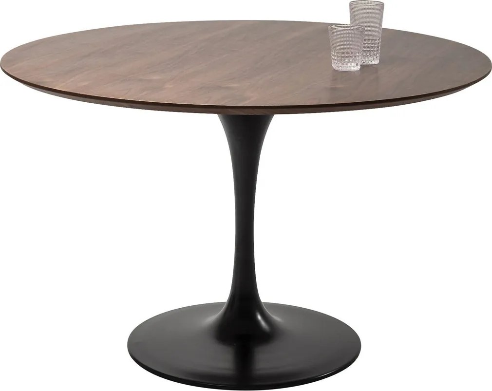 Ronde Eettafel Walnoot 120cm - 120 X 120cm.