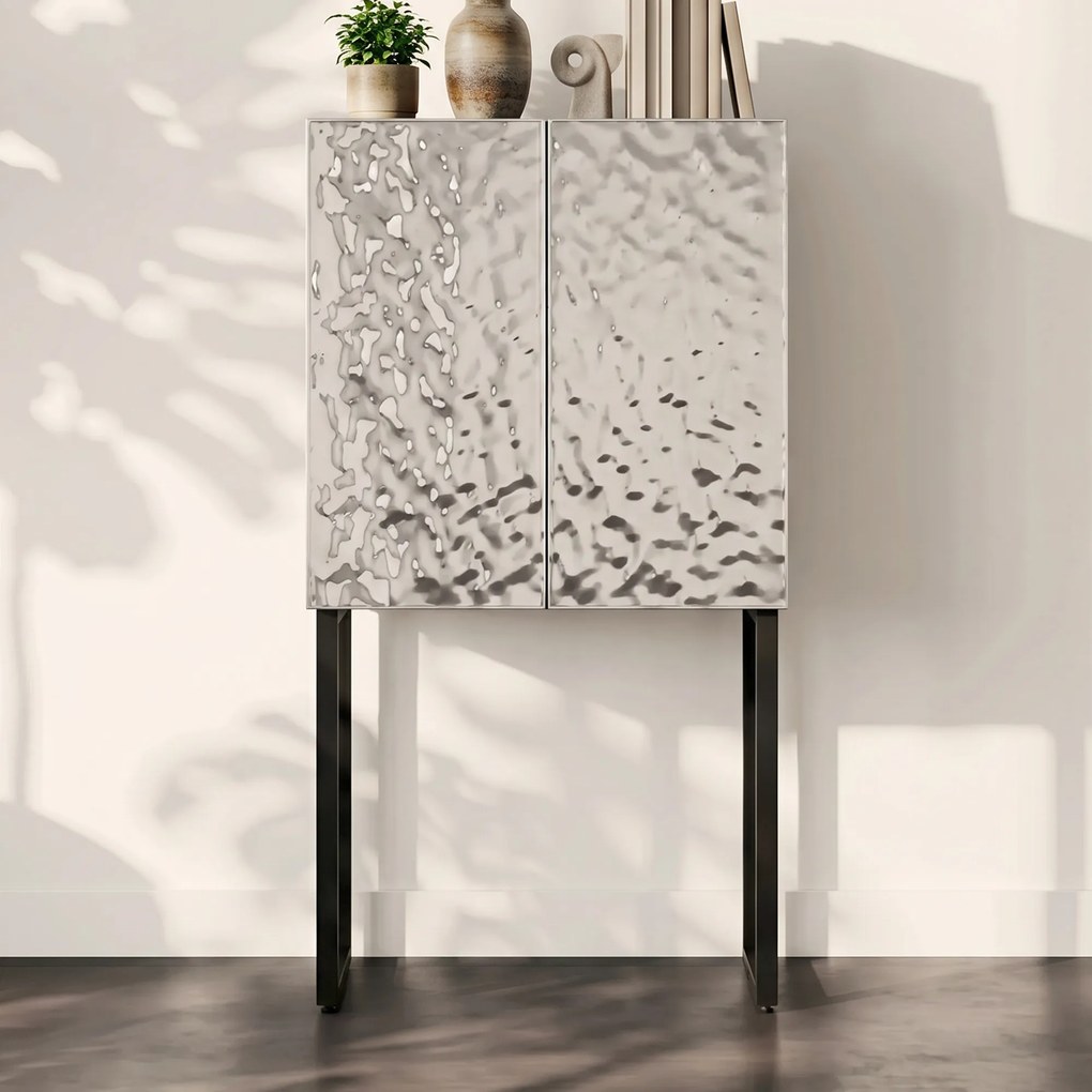 Wandkast Chroomdesign - 80x39x160cm.