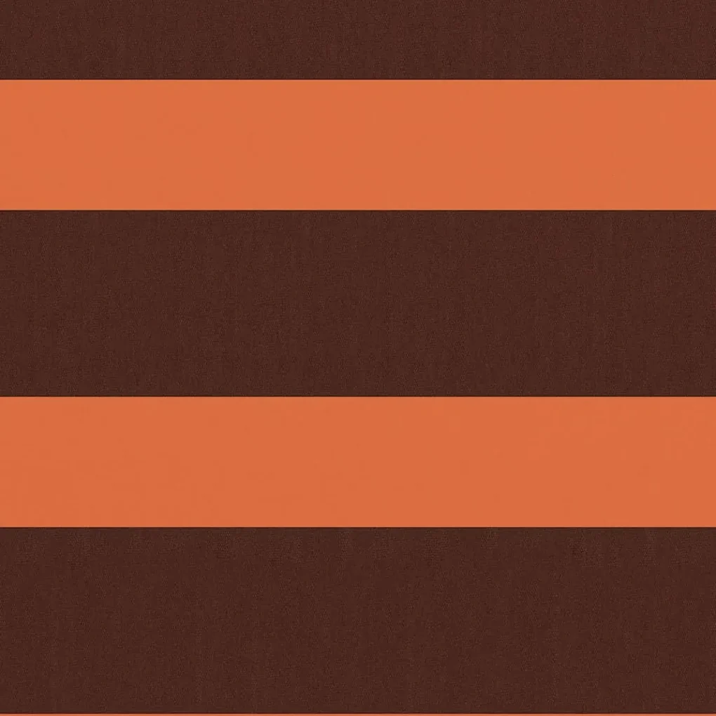 vidaXL Balkonscherm 75x400 cm oxford stof oranje en bruin