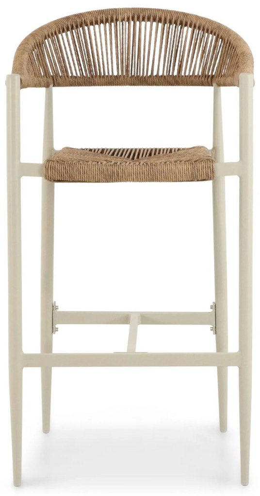 Barstoel Aluminium/rope Taupe-naturel-bruin De Laan Granada