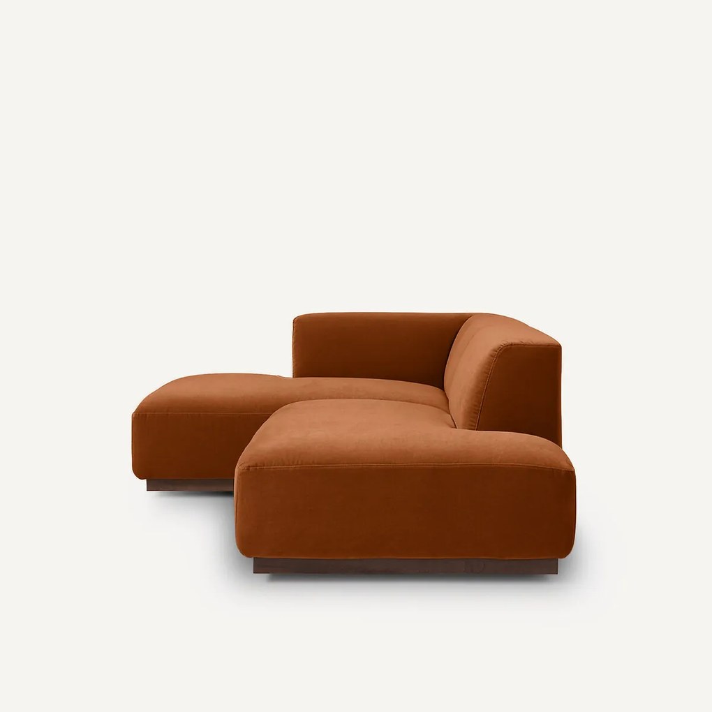 Linkse hoekbank in fluweel, Jacopo