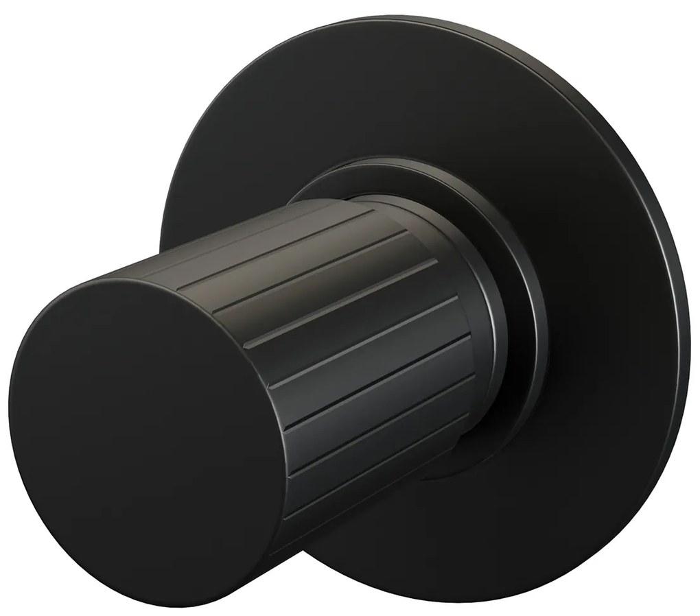 Brauer Stripe inbouw stopkraan zwart mat