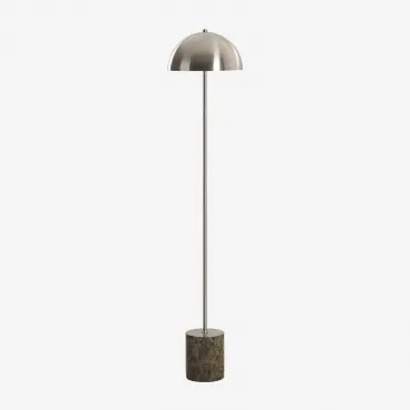 Led Vloerlamp Voor Buiten In Roestvrij Staal En Natuursteen Nicolas Groen Marmer Forest - Sklum