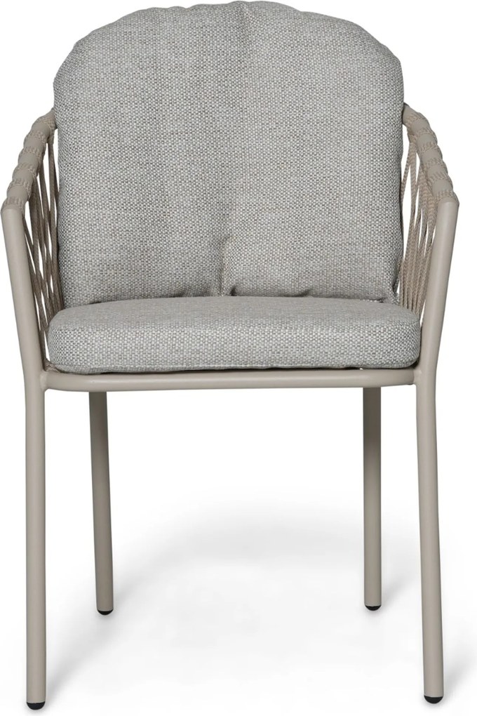 Tuinset Ronde Tuintafel 6 personen 150 cm Rope Zand/Beige Lifestyle Garden Furniture Morano/Arancia