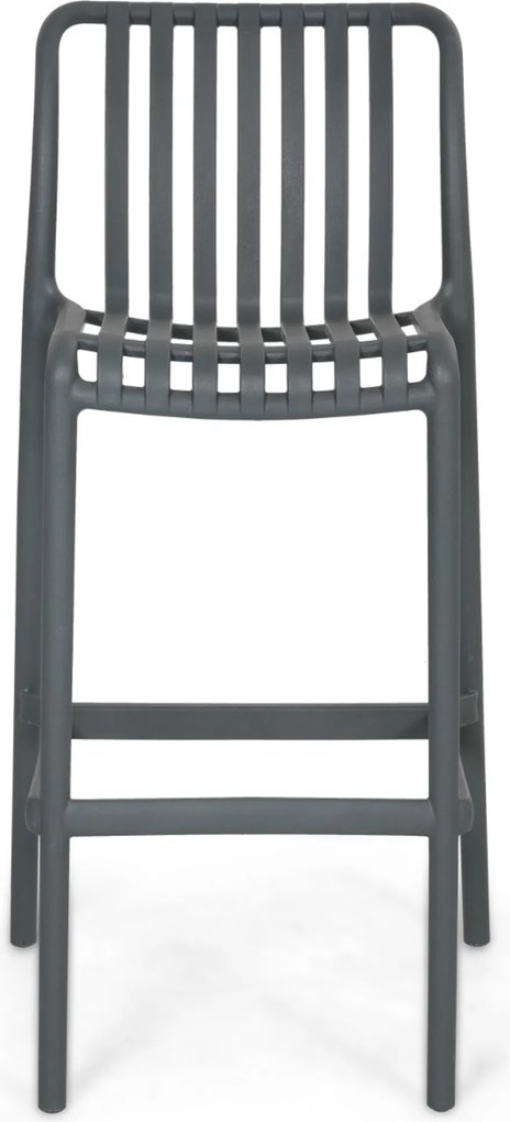 Barstoel Kunststof Grijs-antraciet Domani Furniture Alba  antracite