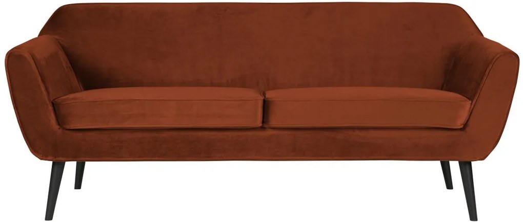 Woood Rocco sofa 187 cm fluweel roest - Katoen polyester - Woood - Industrieel & robuust
