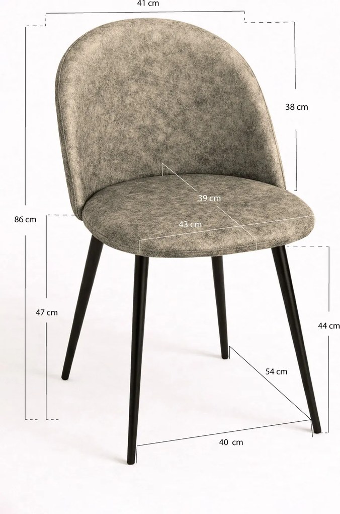 Zwarte Teok Vintage Kunstlederen Stoel