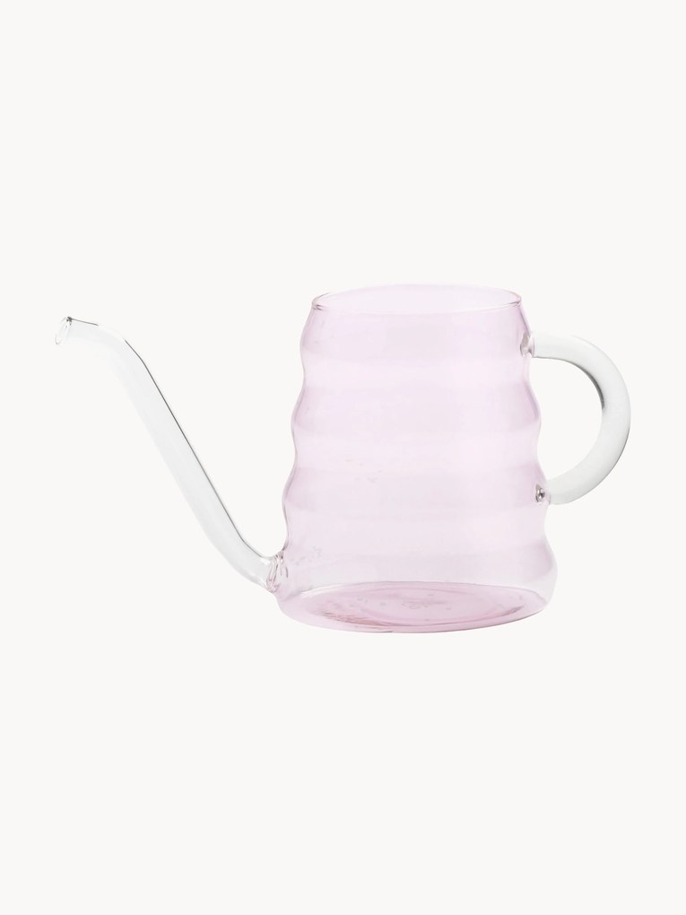Handgemaakte gieter Swell van borosilicaatglas