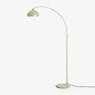Diala Ijzeren Vloerlamp Groen – Salie & ↑200 Cm - Sklum