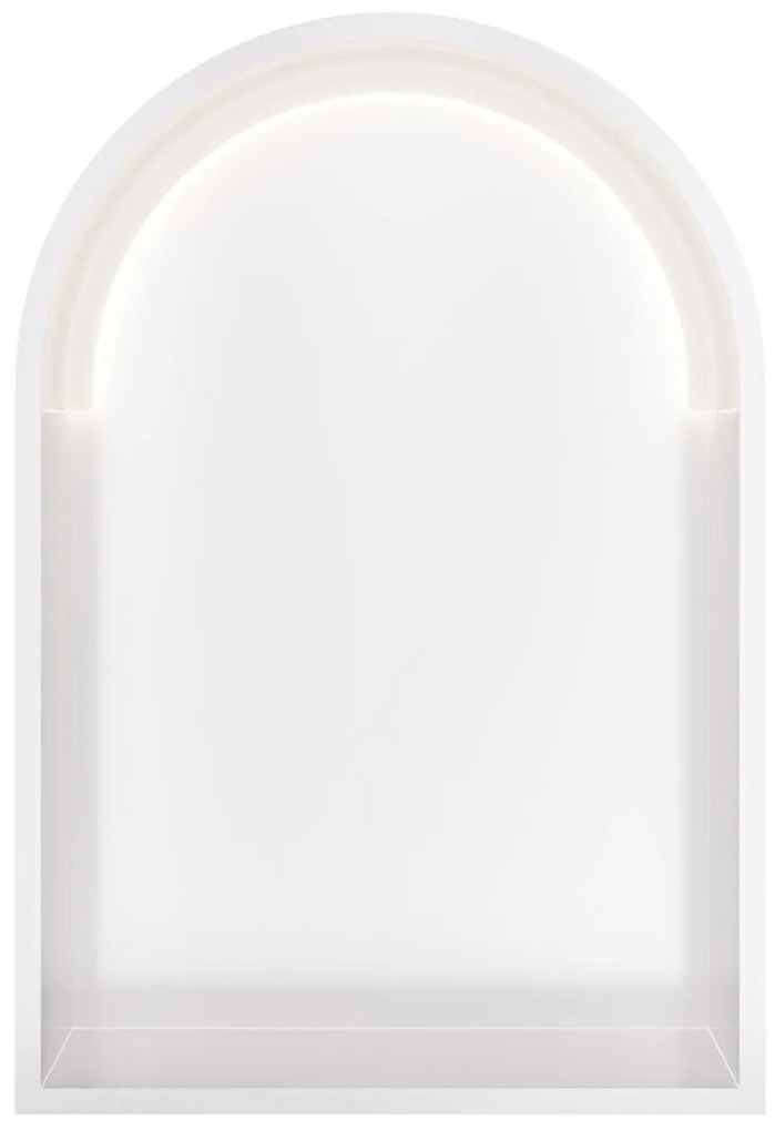 Hotbath &More inbouwnis met verlichting toogmodel 30x45x10cm wit mat