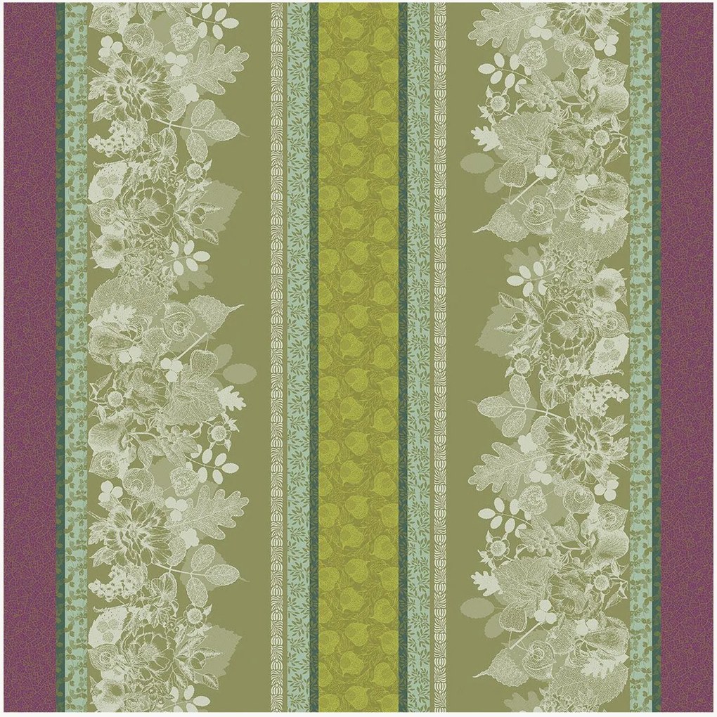 Jacquard tafelkleed Mille Botanique Mousse