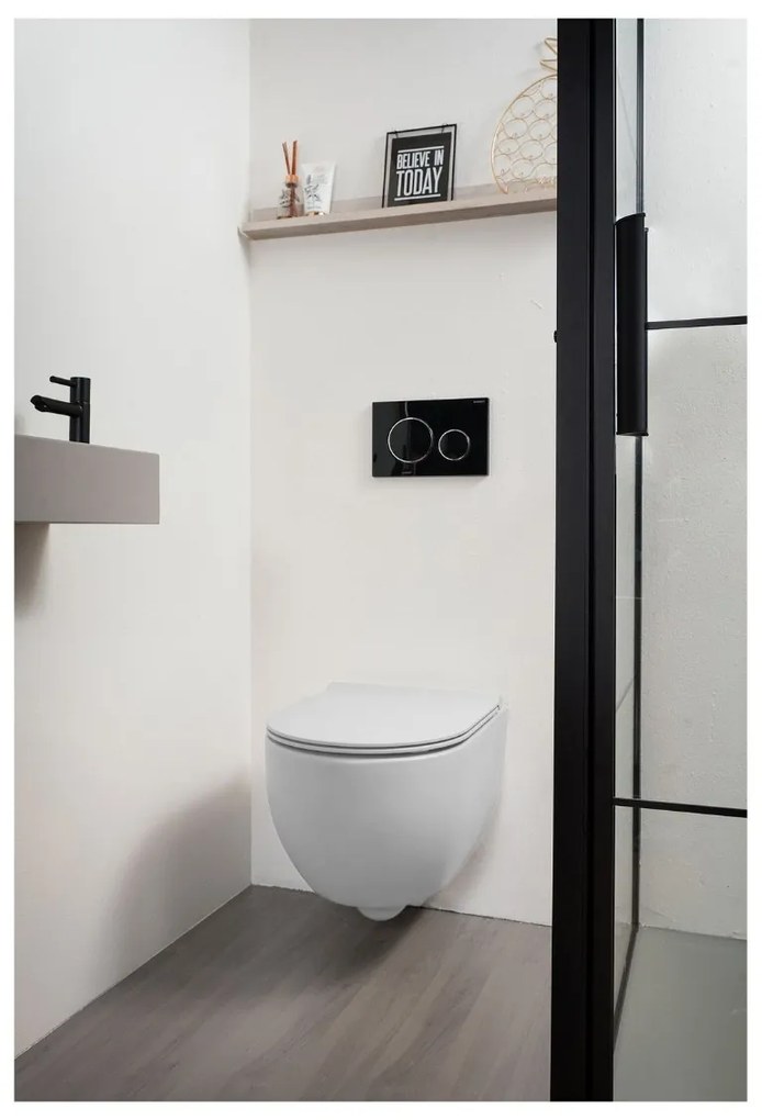 Xenz Gio randloos toilet 52cm met vortexspoeling wit glans