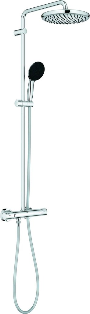 Grohe QuickFix Vitalio Start 250 regendoucheset met 3 straalsoorten en thermostaatkraan Ø25cm chroom