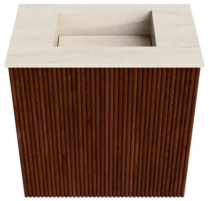 Mondiaz Joya DLux 40cm toiletmeubel ruby met wastafel faye midden zonder kraangat meli
