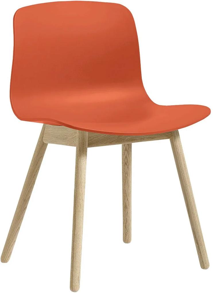 Hay About a Chair AAC12 stoel met gezeept onderstel Orange