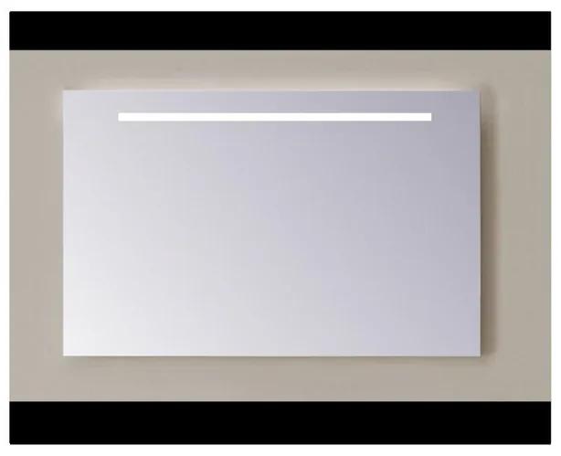 Sanicare Q-mirrors spiegel zonder omlijsting / PP geslepen 70 cm 1 x horizontale strook met warm white leds LW1.60070