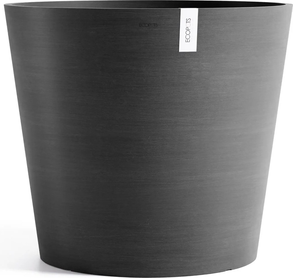 Ecopots bloempot Amsterdam 70 - Rond - Dark Grey - Diameter 70 x H61,3 cm