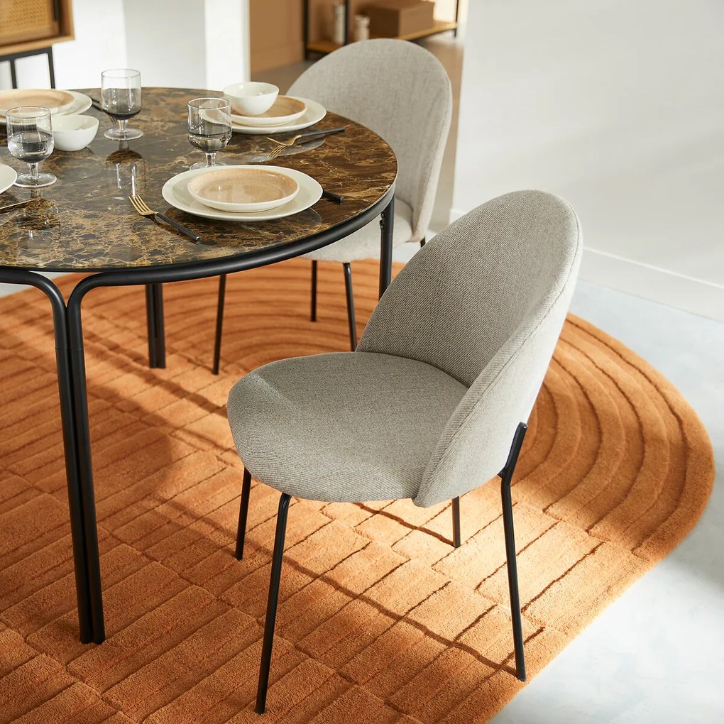 Set van 2 stoelen in mêlee stof, Nordie