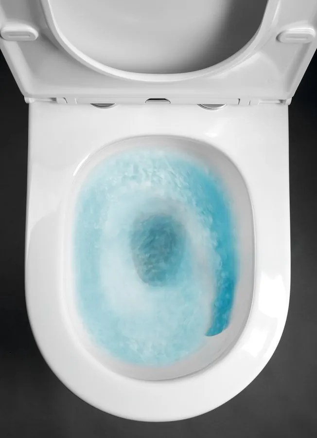 Sapho Avis staand toilet randloos met vortex spoeling en softclose zitting wit glans
