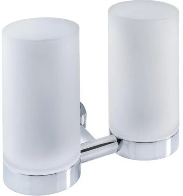 Duravit Starck T Tandenborstelhouder - dubbel - matglas - chroom 0099481000