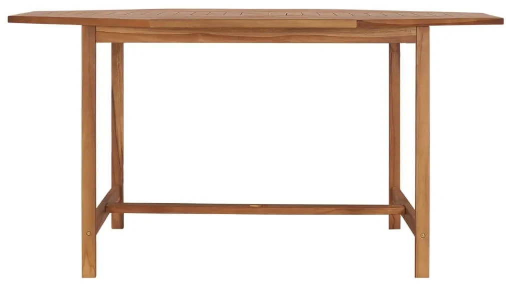 vidaXL Tuintafel 150x150x75 cm massief teakhout