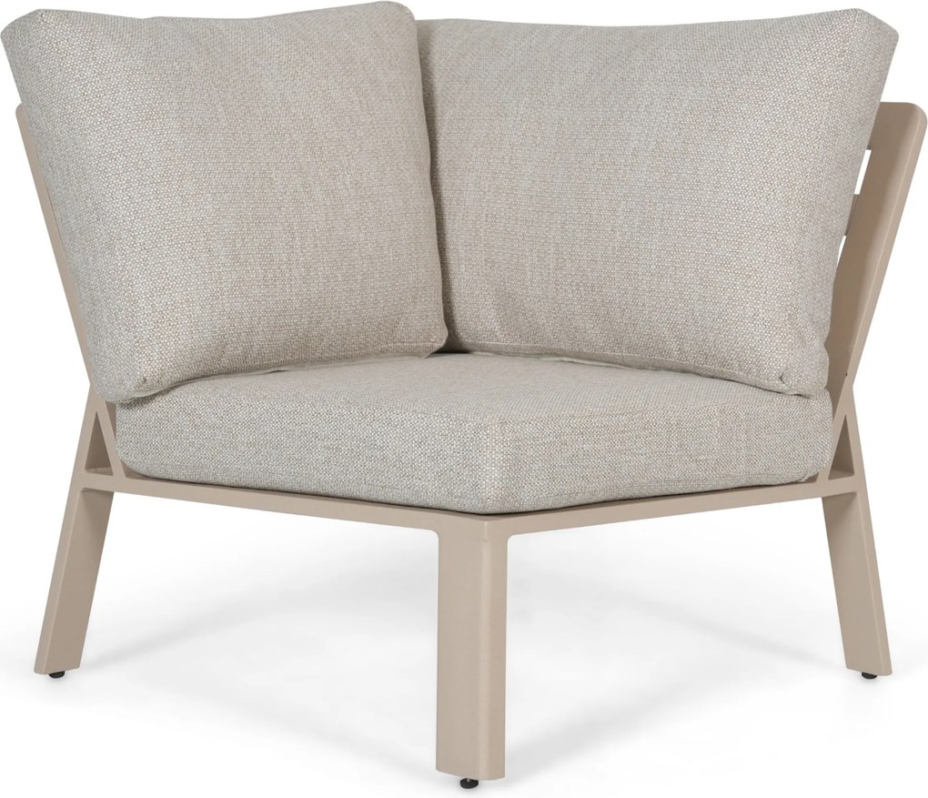 Hoek loungeset 5 personen Aluminium Zand/Beige  Lifestyle Garden Furniture Melone